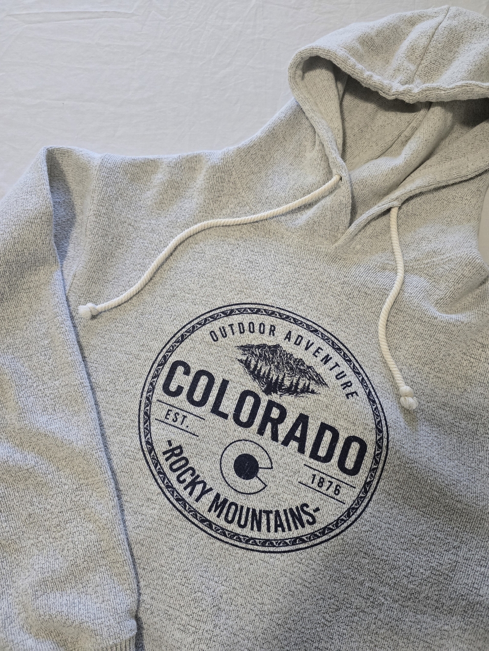 Colorado Rocky Mountains Outdoor Adventure Graphic Hoodie - Mens Size XL EUC